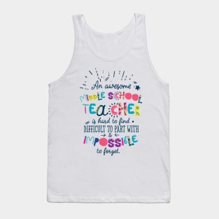 An Awesome Middle School Teacher Gift Idea - Impossible to forget Tank Top